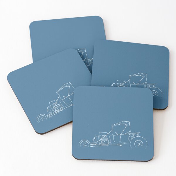Item preview, Ford T Bucket / Model T - profile stencil, white designed and sold by mal-photography.
