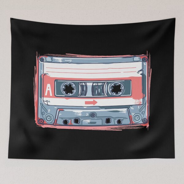 Item preview, Old School Cassette Tape Dark and Pink designed and sold by grafikis.
