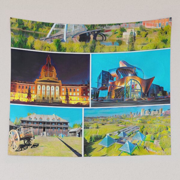 Item preview, Edmonton Landmarks designed and sold by Sofia-Draws.