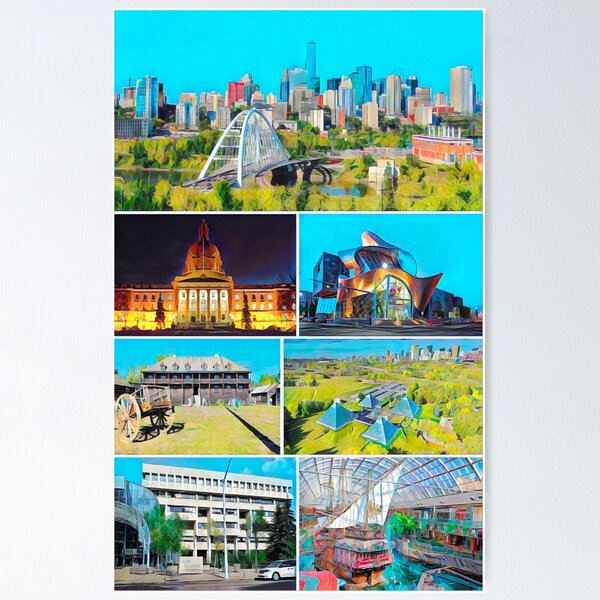 Item preview, Edmonton Landmarks designed and sold by Sofia-Draws.