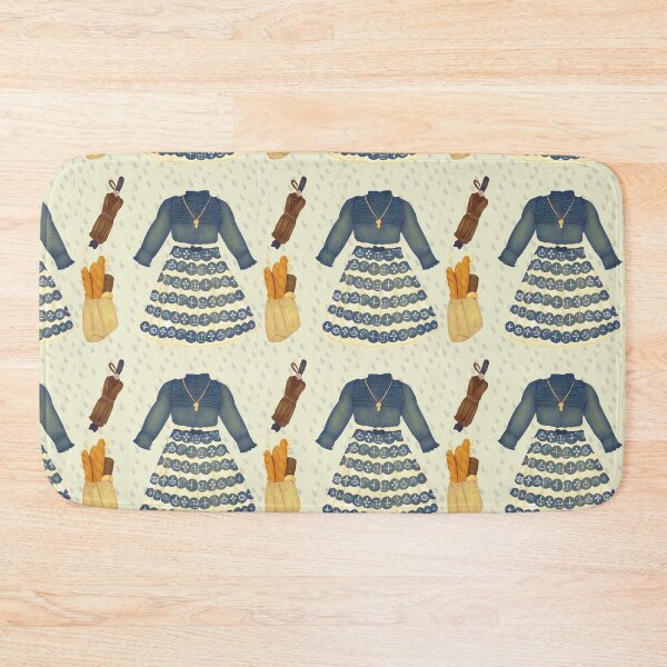 Item preview, Cozy rainy day pattern bread dress umbrella designed and sold by jadefujiwara.