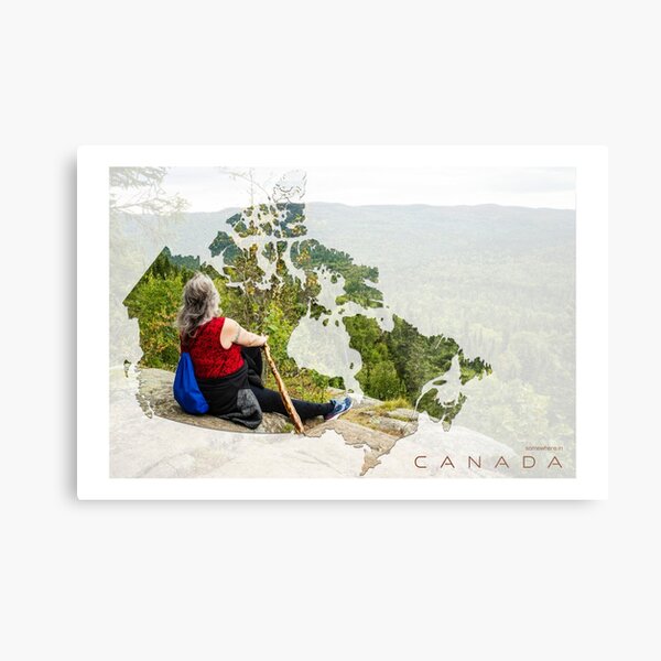 Somewhere In Canada: Mountain Top Metal Print