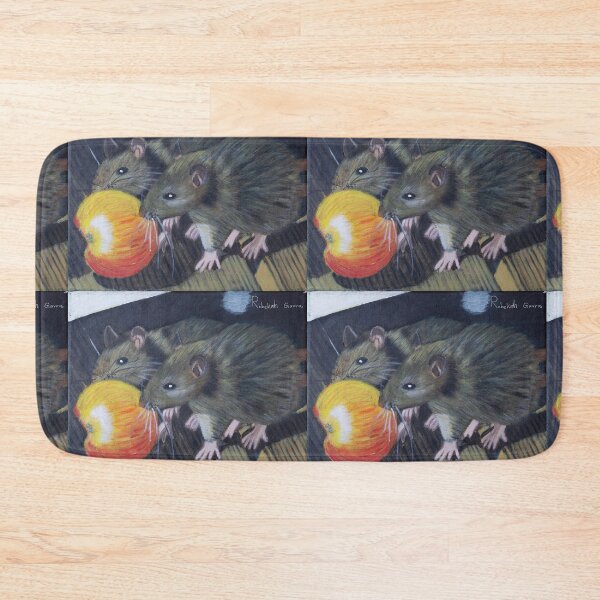 Item preview, Two rats and an apple designed and sold by Rebekah Gavra.
