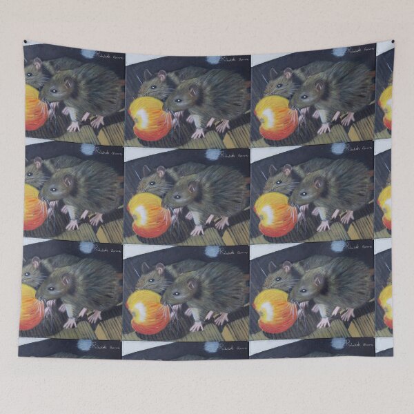 Item preview, Two rats and an apple designed and sold by Rebekah Gavra.