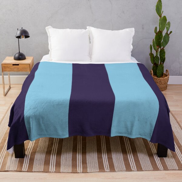 Item preview, Large NAVY BLUE and BABY BLUE Vertical STRIPES designed and sold by RachelMacht.