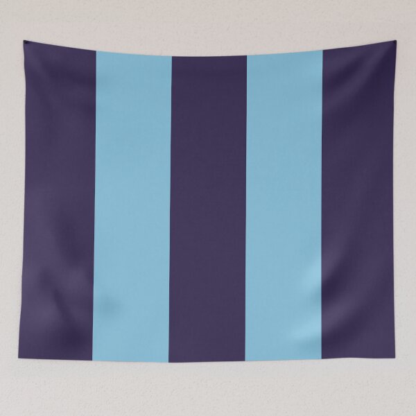 Item preview, Large NAVY BLUE and BABY BLUE Vertical STRIPES designed and sold by RachelMacht.