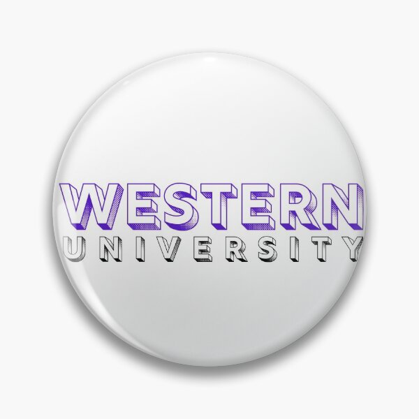 Item preview, Western University Logo (Pure Purple Graphic) designed and sold by Everyday Designs.