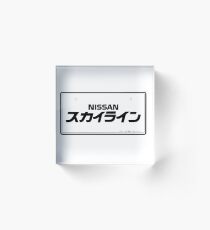 NISSAN N カ ン ン (NISSAN Skyline) black Acrylic Block