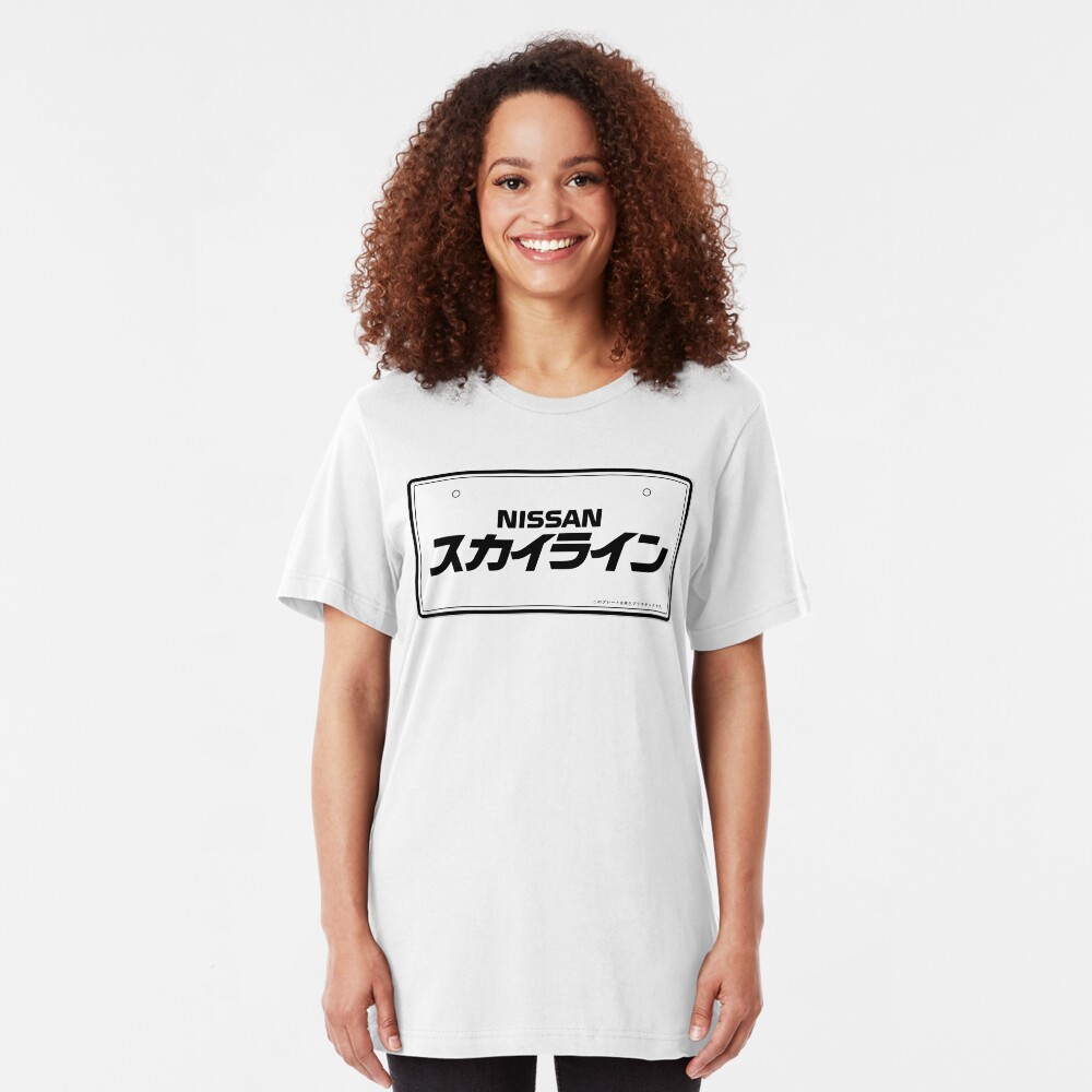 NISSAN スカイライン (NISSAN Skyline) black Slim Fit T-Shirt