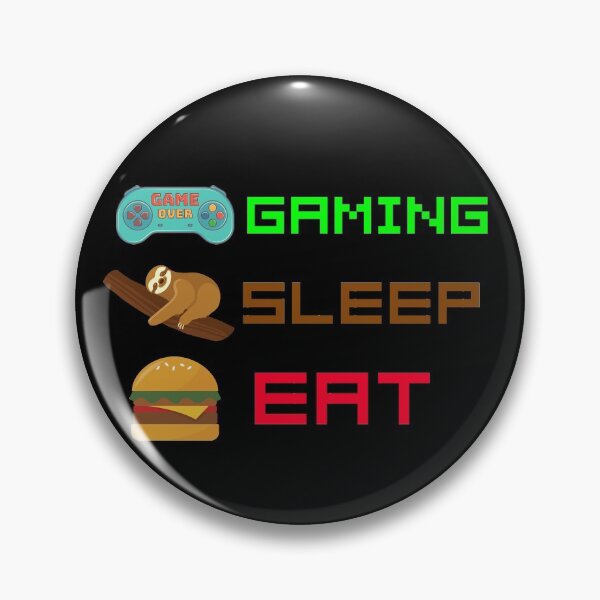 Artikelvorschau, Lustiges cooles Gaming Schlaf essen wiederholen entworfen und verkauft von Zeus-Studio.