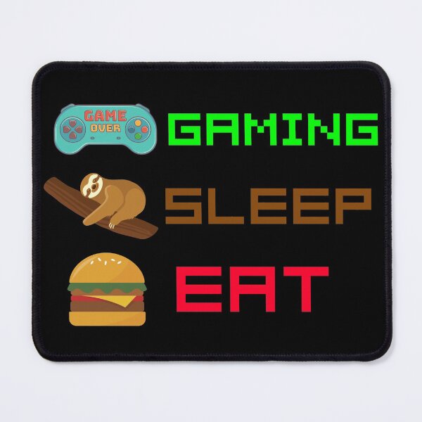 Item preview, Funny cool Gaming sleep eat repeat designed and sold by Zeus-Studio.