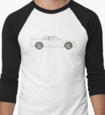 Nissan Skyline R33 GT-R (side) Baseballshirt für Männer