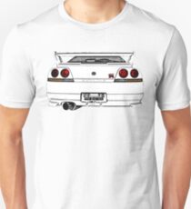 Nissan Skyline R33 GT-R (back) Unisex T-Shirt