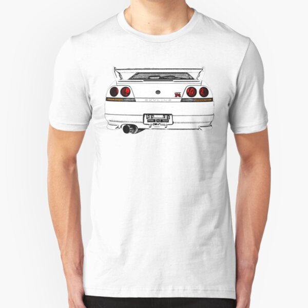 Nissan Skyline R33 GT-R (back) Slim Fit T-Shirt