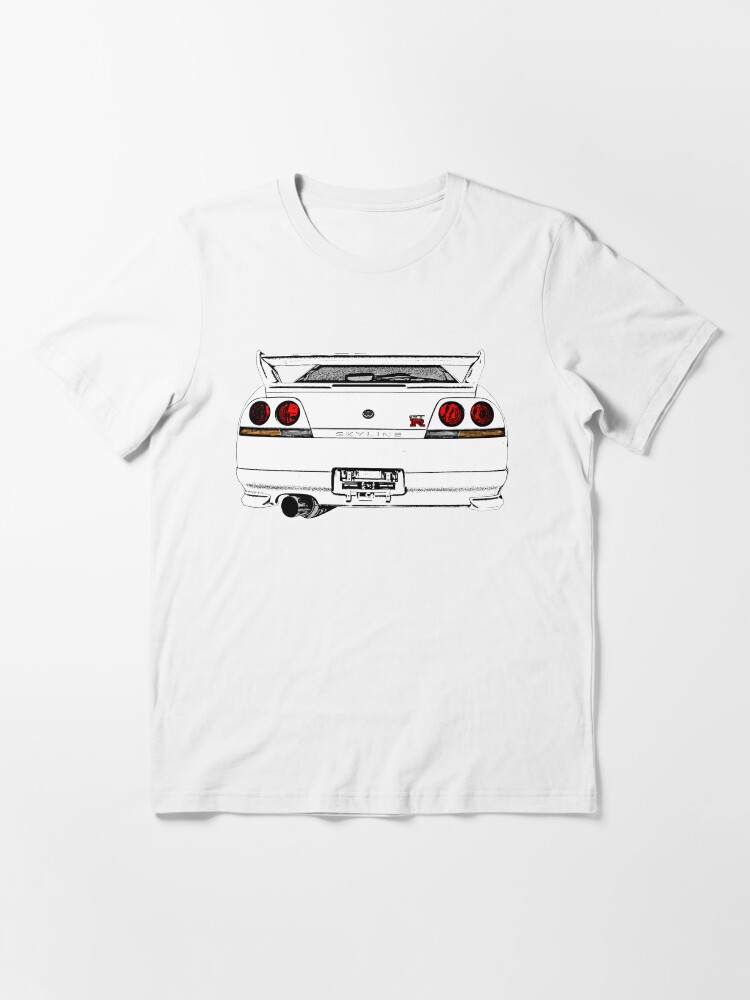 Alternative Ansicht von Nissan Skyline R33 GT-R (back) Essential T-Shirt