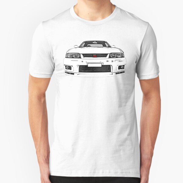 Nissan Skyline R33 GT-R (front) Slim Fit T-Shirt