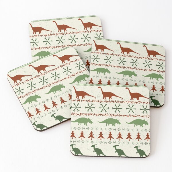 Item preview, Dinosaur Christmas Pattern designed and sold by LexieRJ.