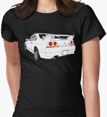 Nissan Skyline R33 GT-R (semi back) Tailliertes T-Shirt für Frauen