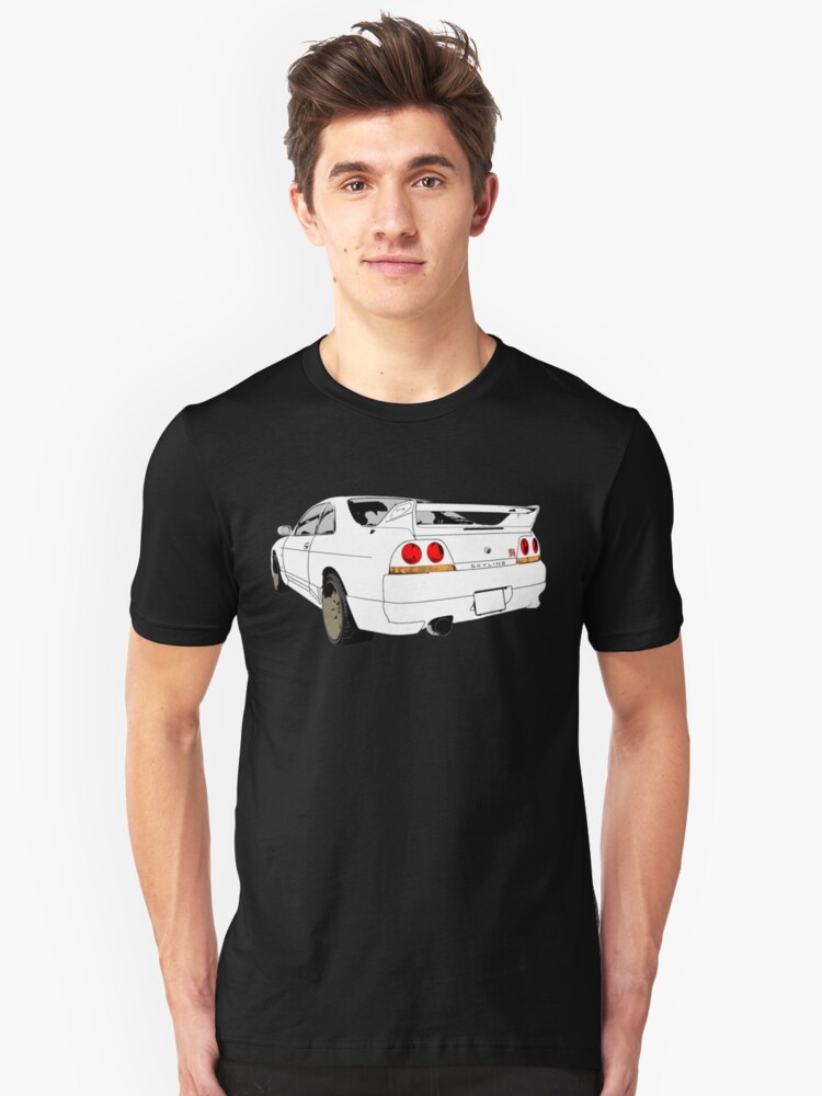 Alternative Ansicht von Nissan Skyline R33 GT-R (semi back) Slim Fit T-Shirt