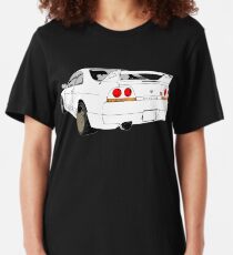 Nissan Skyline R33 GT-R (semi back) Slim Fit T-Shirt