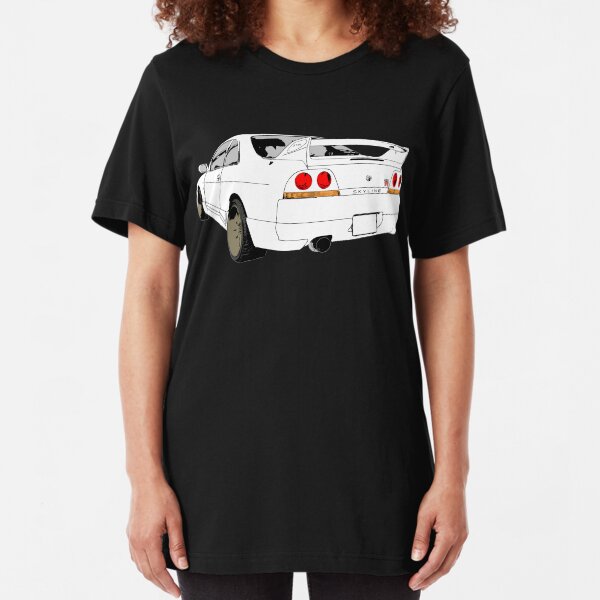Nissan Skyline R33 GT-R (semi back) Slim Fit T-Shirt