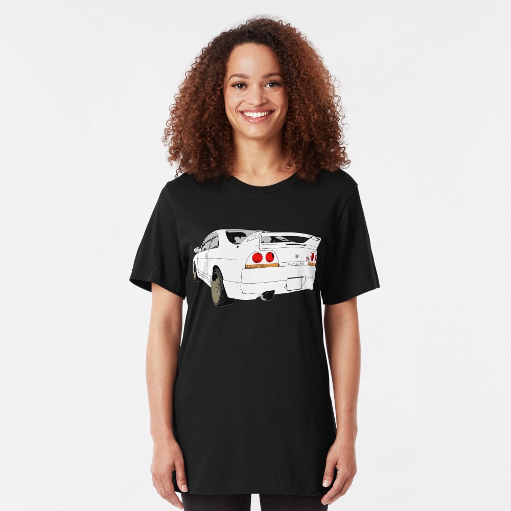 Nissan Skyline R33 GT-R (semi back) Slim Fit T-Shirt