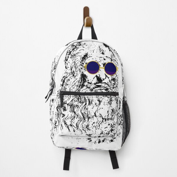 Leonardo Da Vinci funny portrait Backpack