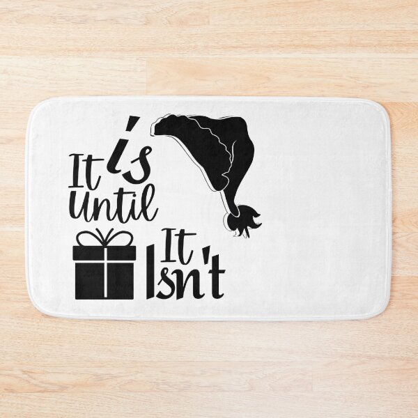 Item preview, It is Until it Isn't Santa Hat White  designed and sold by Rainbows Rock.
