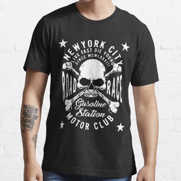 Tee shirt biker homme hot sale