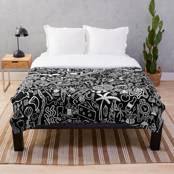 Item preview, Doodles on black designed and sold by Shramplet.