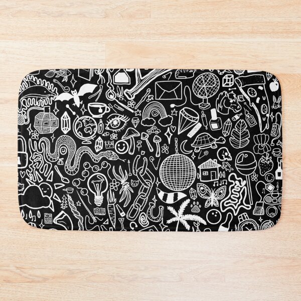 Item preview, Doodles on black designed and sold by Shramplet.