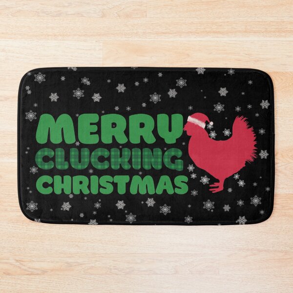 Item preview, Merry Clucking Christmas Holiday Santa Chicken designed and sold by BtheLight.