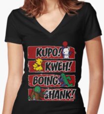 What Does the Tonberry Say? Women's Fitted V-Neck T-Shirt