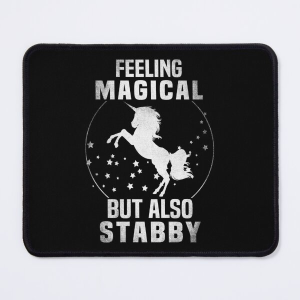 Item preview, feeling magical but also Stabby, white Unicorn designed and sold by foramelie.