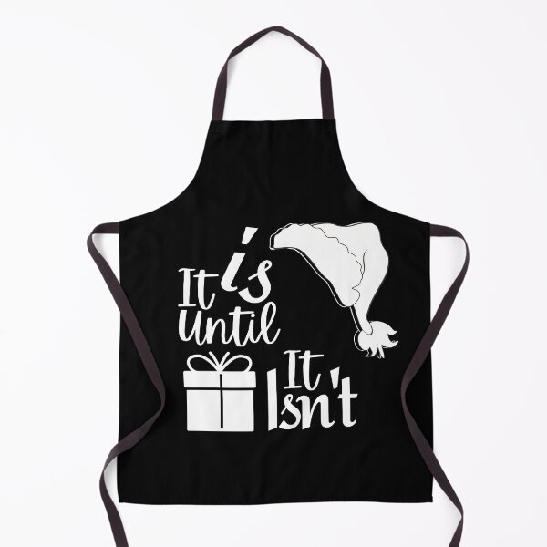 Item preview, It is Until it Isn't Santa Hat Black designed and sold by Rainbows Rock.