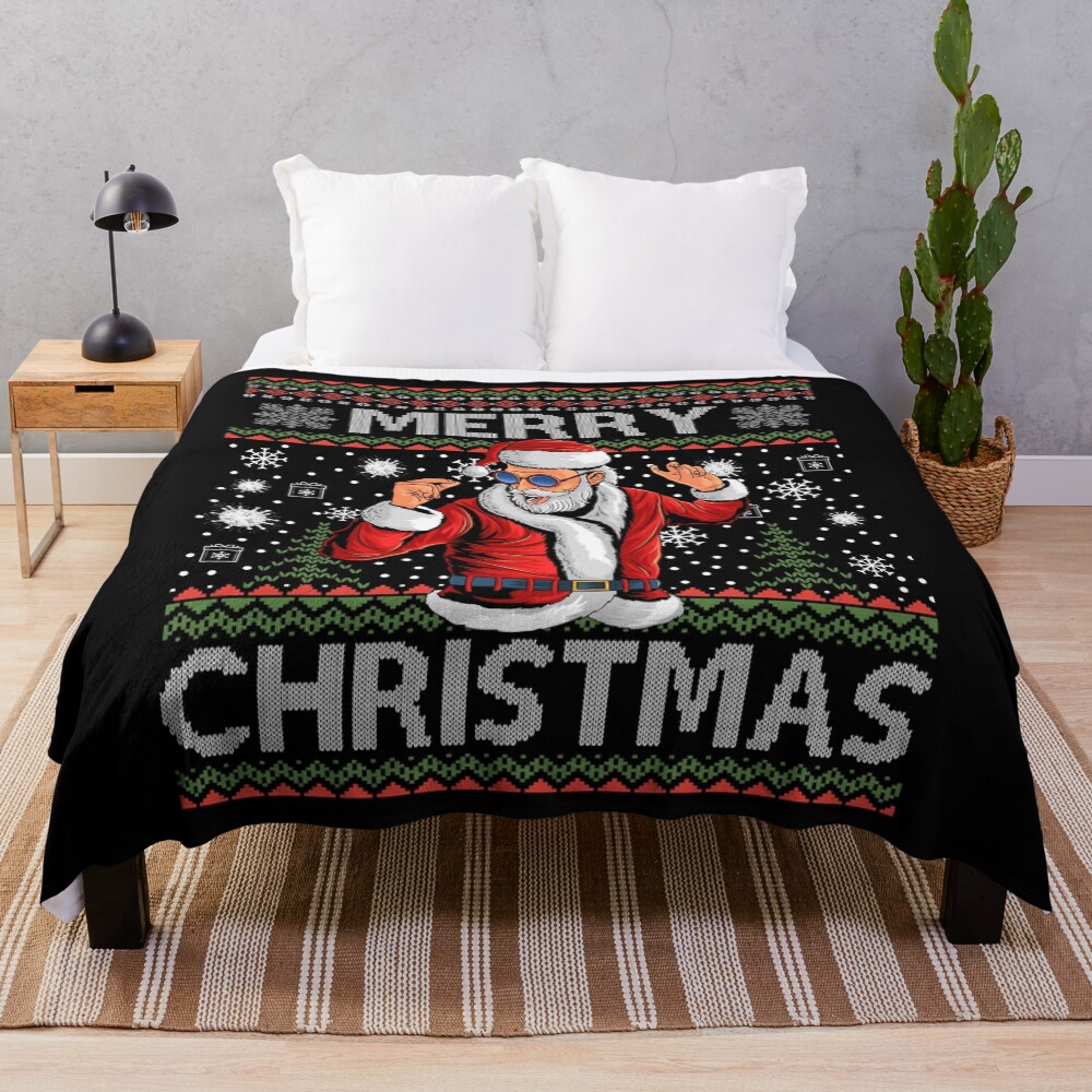 Christmas Santa Claus Throw Blanket