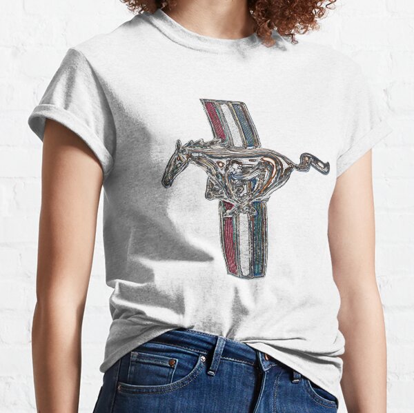 ford mustang, logo coloré T-shirt classique