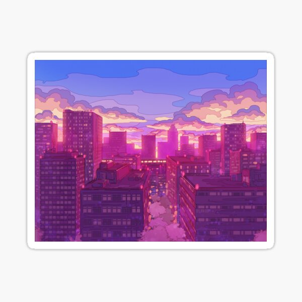 Item preview, The Tokyo sunset & train in the dark designed and sold by AnGoArt.