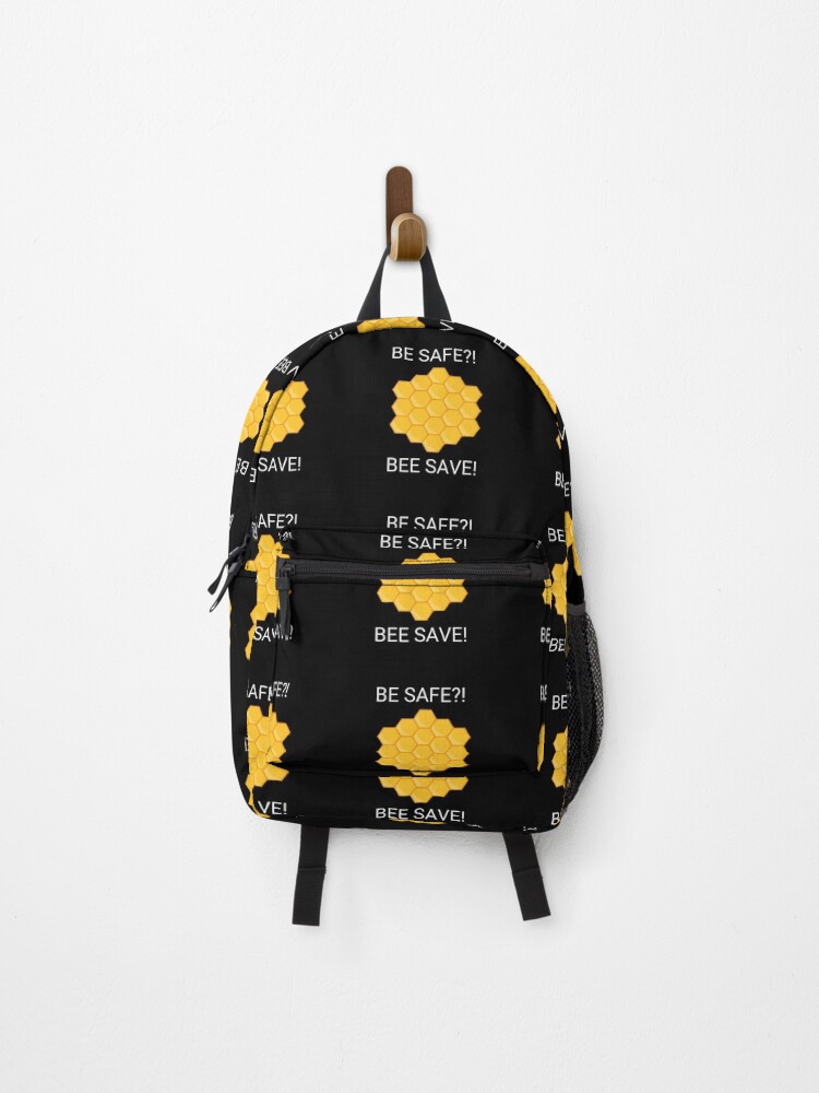 Thumbnail 1 of 3, Backpack, BE SAFE?! BEE SAVE! designed and sold by kapiks.