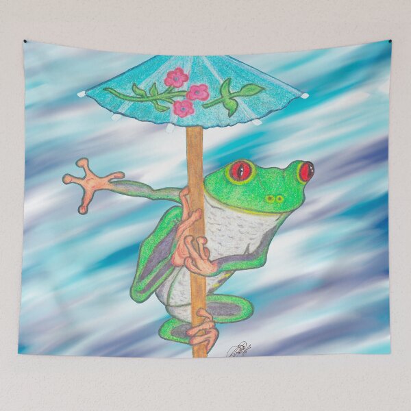 Item preview, FROG IN UMBRELLA designed and sold by BeritValk.