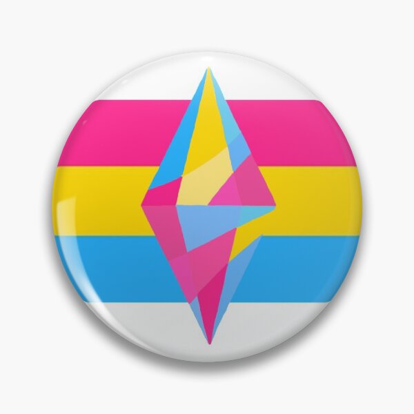 Item preview, Pansexual Pride Flag with Plumbob Sims 4 designed and sold by Emmys Prints.