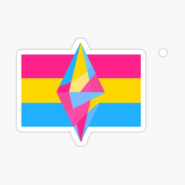 Pansexual Pride Flag With Plumbob Sims 4 Sticker For Sale By Leahsfox