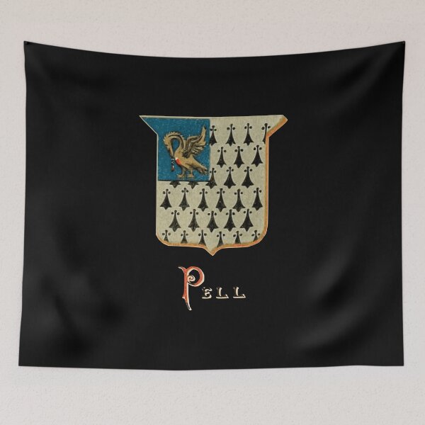 Item preview, Pell Family Coat of Arms designed and sold by Heraldica.