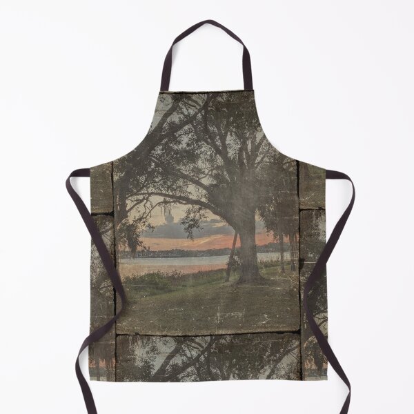 Item preview, Mossy Tree with Sunset over Water - Vintage Florida designed and sold by OddVintage.