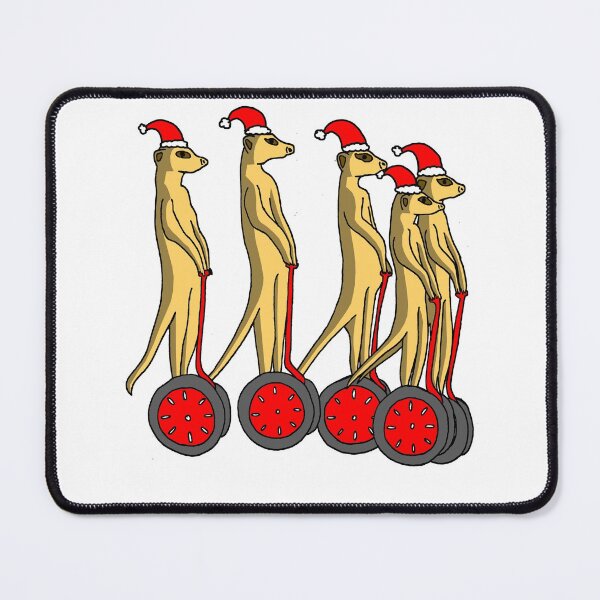Item preview, Meerkat with Christmas Hats on Segways designed and sold by reujken.