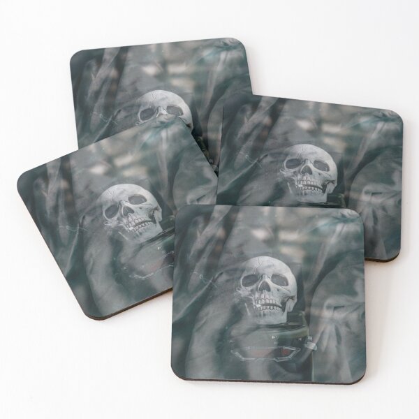 Item preview, Skull art/Gray smoking skull face/Skull gifts for him designed and sold by haRexia.