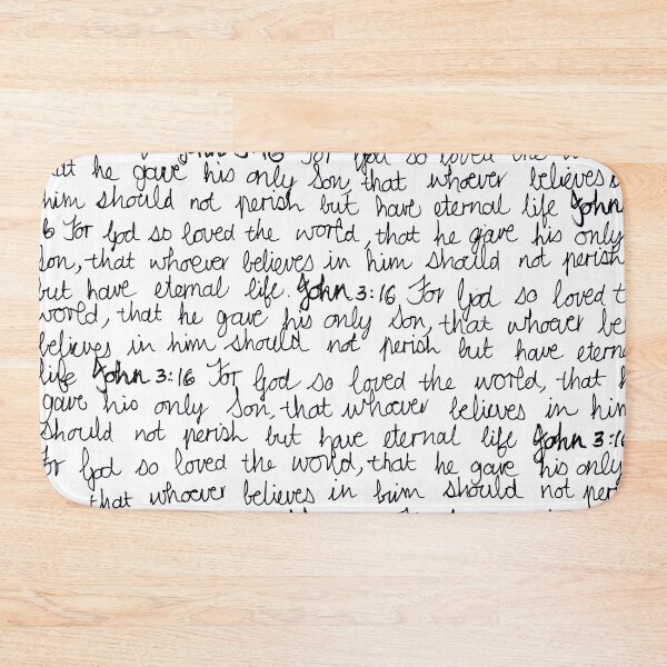 Item preview, John 3 16 on white designed and sold by jaycejvr.