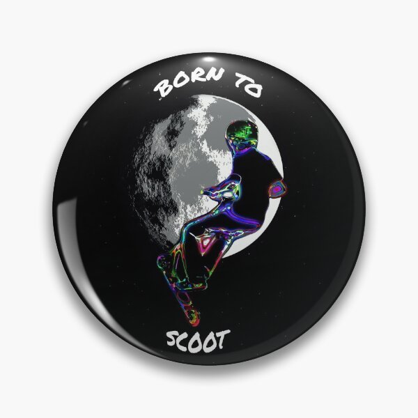 Item preview, Born to Scoot - Stunt Scooter Rider and Moon designed and sold by NaturePrints.