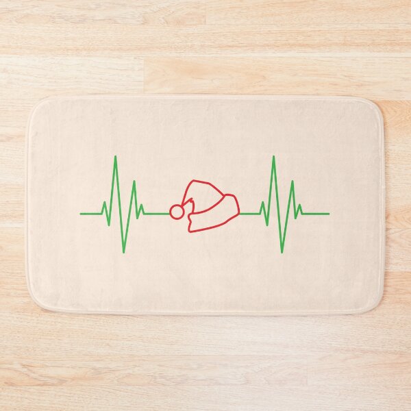 Item preview, I love Christmas, heartbeat Santa’s hat designed and sold by projectpima.