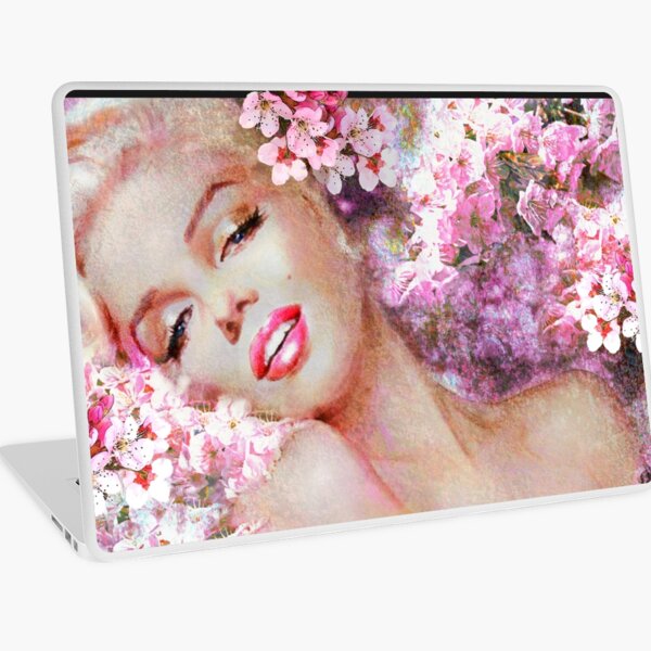 Marilyn Kirschblüten Pink Laptop Folie